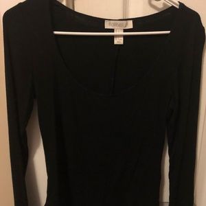 Black Long Sleeve Body Suit